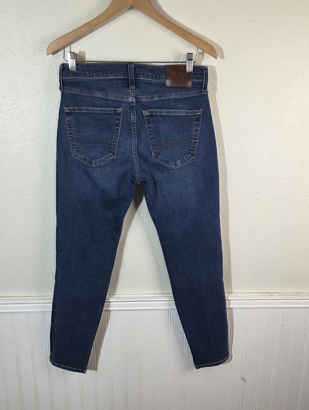 Hollister Men’s Athletic Skinny Jeans 29x30 Blue Wash Advanced Stretch Denim - Picture 6 of 13
